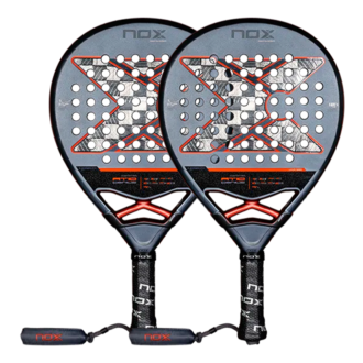 2-Pack Padel Rackets NOX AT10 Genius 18K Alum 2025 Agustín Tapia