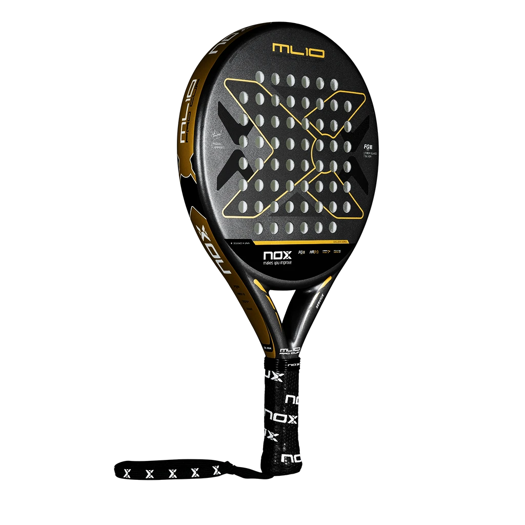 2-Pack Padel Rackets NOX ML10 Pro Cup Coorp Black/Gold - Image 2