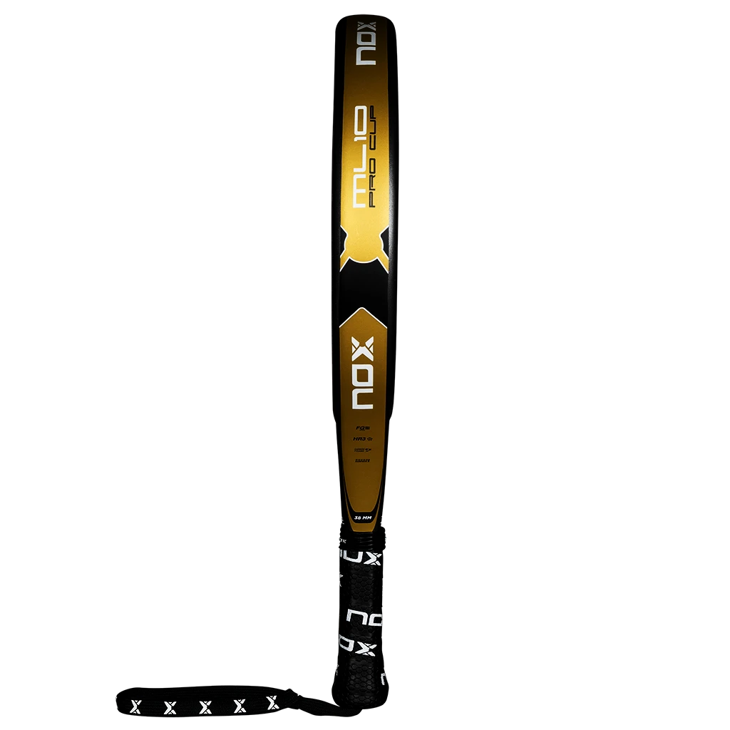 2-Pack Padel Rackets NOX ML10 Pro Cup Coorp Black/Gold - Image 3