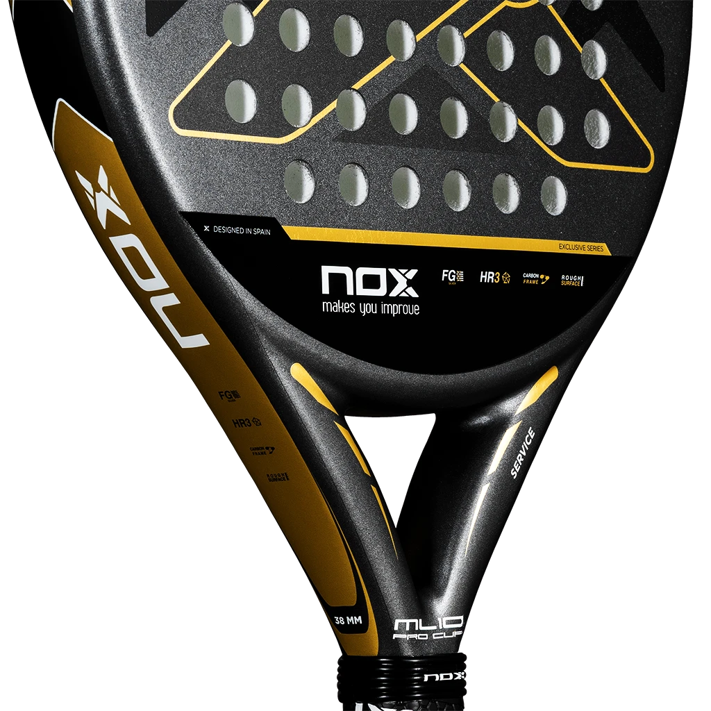 2-Pack Padel Rackets NOX ML10 Pro Cup Coorp Black/Gold - Image 5