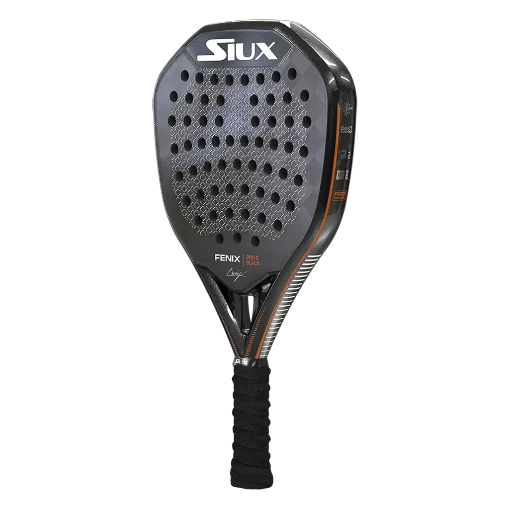 Racchetta da Padel Siux Fenix Pro 5 Black 2025 Leo Augsburger - immagine 2