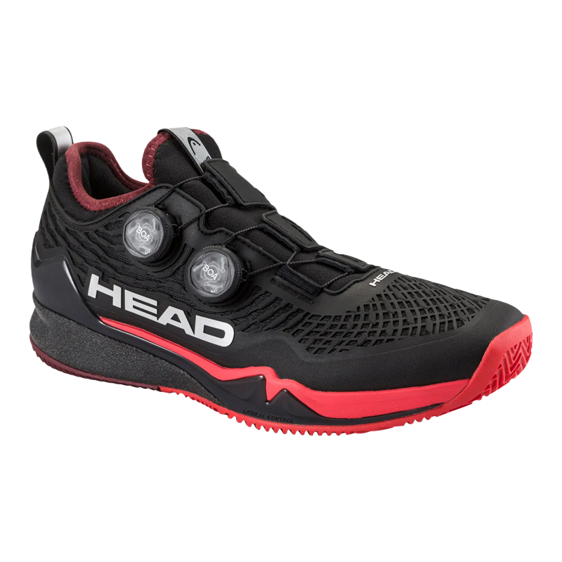 Zapatillas Head Endure Pro Boa Clay Black/Red 2026