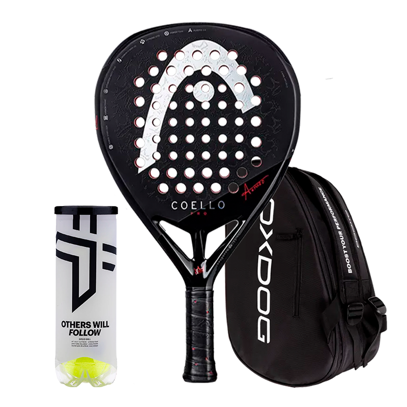 Pack Racchetta da Padel Head Coello Pro 2025 + Borsa da padel Oxdog Ultra Tour Nero + Palline da padel Oxdog BOOST+