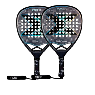 2-Pack Padel Rackets NOX AT10 Genius Attack 18K Limited Edition