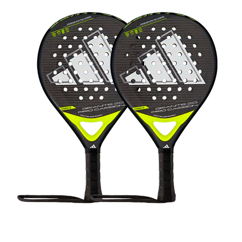 2er-Set Padelschläger Adidas Granite 2.0 Pro Carbon