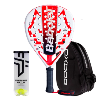 Set Padelschläger Babolat Technical Viper 2025 + Padeltasche Oxdog Ultra Tour Schwarz + Padelbälle Oxdog BOOST+