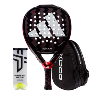 Pack Racchetta da Padel Adidas Metalbone 3.3 Ale Galán + Borsa da padel Oxdog Ultra Tour Nero + Palline da padel Oxdog BOOST+