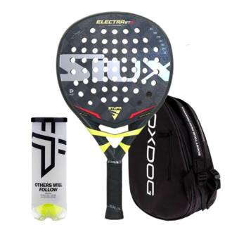 Set Padelschläger Siux Electra ST2 Stupa Pro + Padeltasche Oxdog Ultra Tour + Padelbälle Oxdog BOOST+