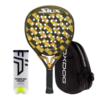Set Padelschläger Siux Electra Pro ST4 Franco Stupaczuk 2025 + Padeltasche Oxdog Ultra Tour + Padelbälle Oxdog BOOST+