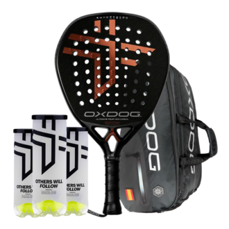 Set Padelschläger Oxdog Ultimate Tour 2025 + Padeltasche Oxdog FEP hyper pro thermo + 3 Balldosen Oxdog BOOST+