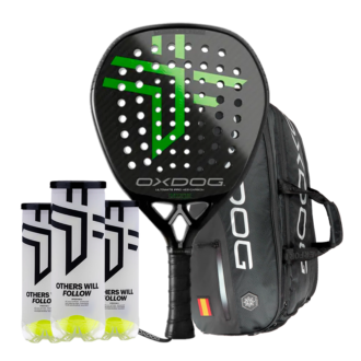 Set Padelschläger Oxdog Ultimate Pro 2025 + Padeltasche Oxdog FEP hyper pro thermo + 3 Balldosen Oxdog BOOST