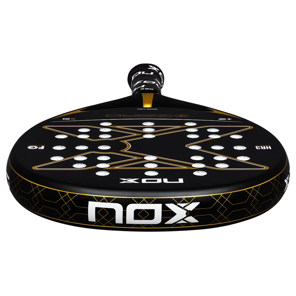 2-Pack Padel Rackets NOX X-Zero Gold Black/Gold - Image 4