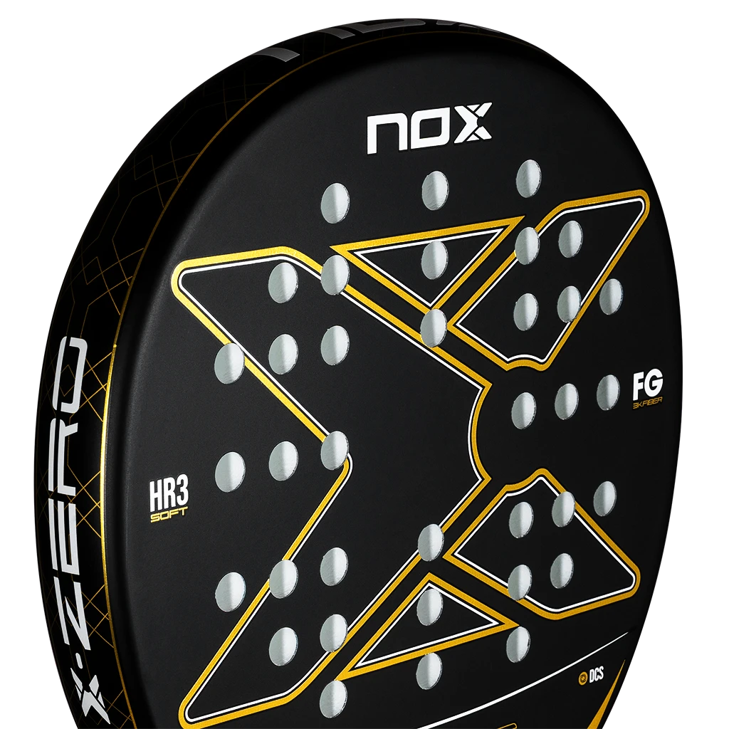 2-Pack Padel Rackets NOX X-Zero Gold Black/Gold - Image 5