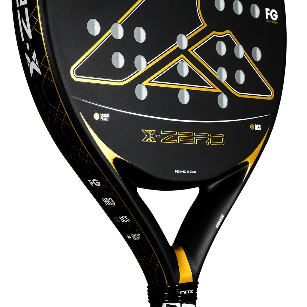 2-Pack Padel Rackets NOX X-Zero Gold Black/Gold - Image 6