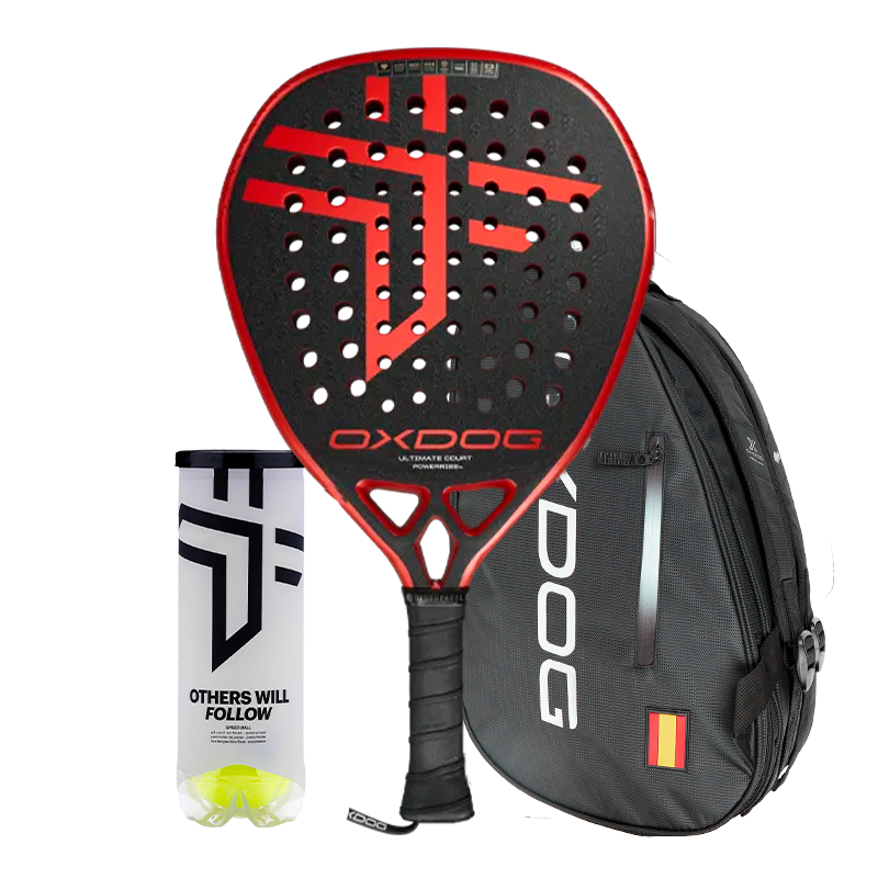 Set Padelschläger Oxdog Ultimate Court + Padeltasche Oxdog FEP ultra tour + Balldose Oxdog BOOST+